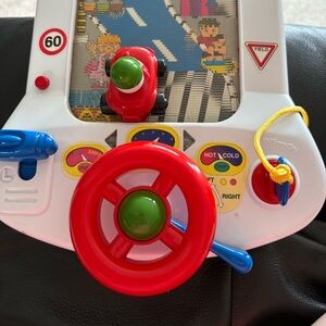 Interactive Driving Toy with Steering Wheel - Red and Green
